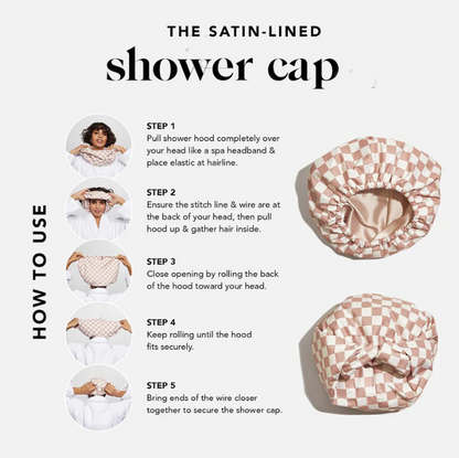SoftTouch™ Satin-Lined Shower Cap